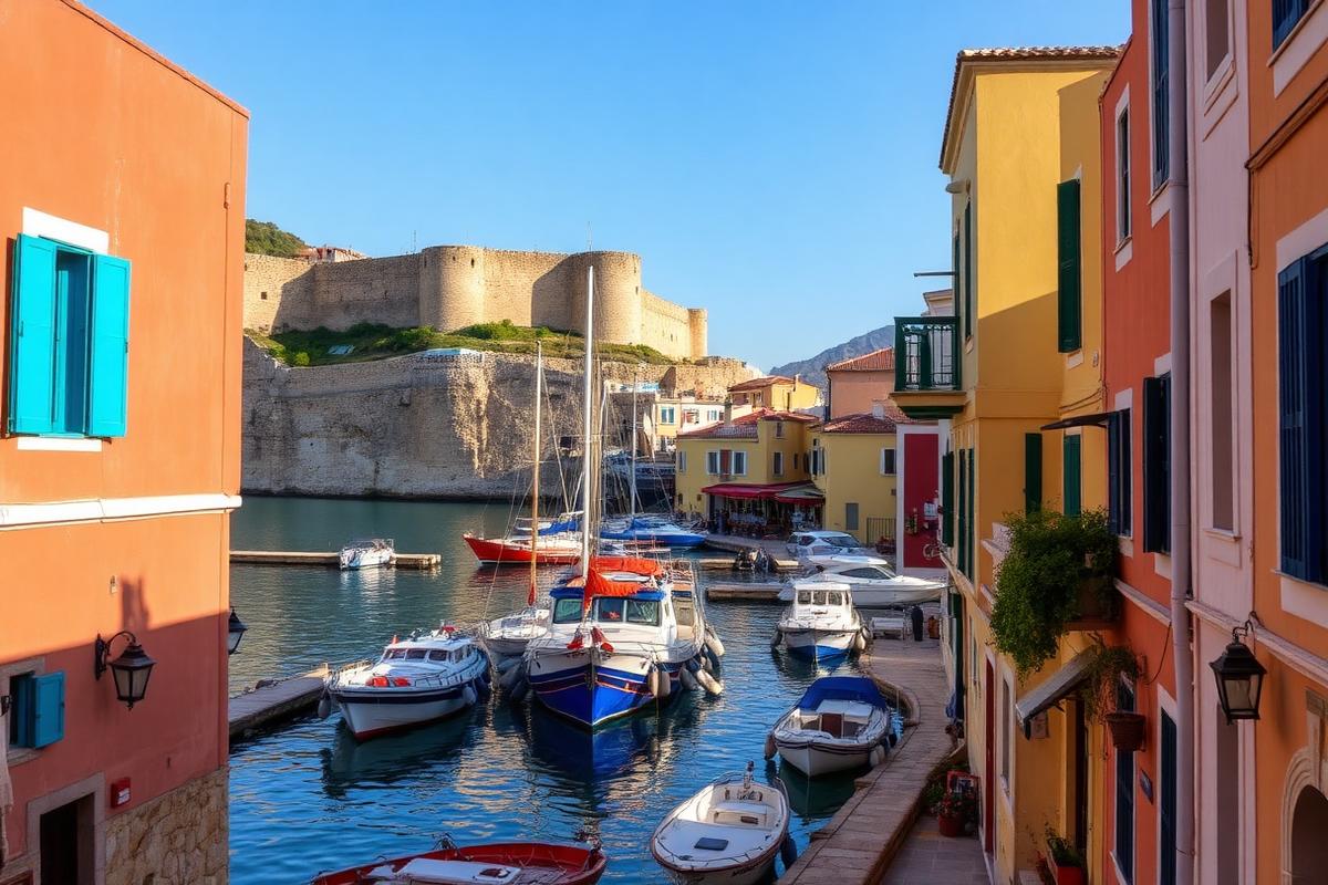 Rethymno old town streets with Venetian architecture